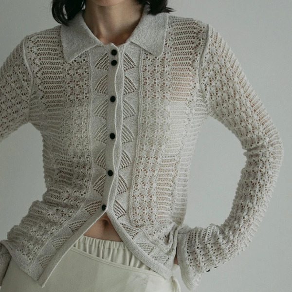 【即納】anuke アンヌーク anuke　Mix Knit Shirts ミックスニットシャツ 62510523 船曳ひろみ【2025】【SS】【2025春夏】【2025SS】【入荷】