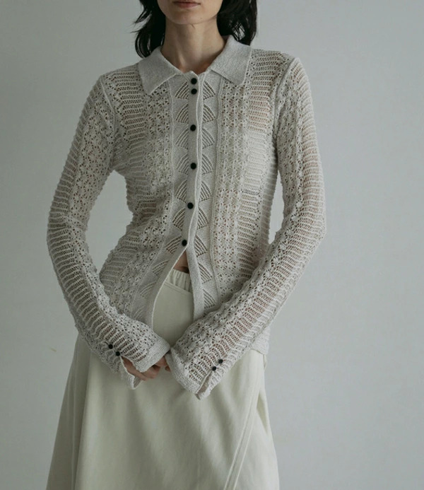 【即納】anuke アンヌーク anuke　Mix Knit Shirts ミックスニットシャツ 62510523 船曳ひろみ【2025】【SS】【2025春夏】【2025SS】【入荷】 即納】anuke アンヌーク anuke Mix Knit Shirts ミックスニットシャツ