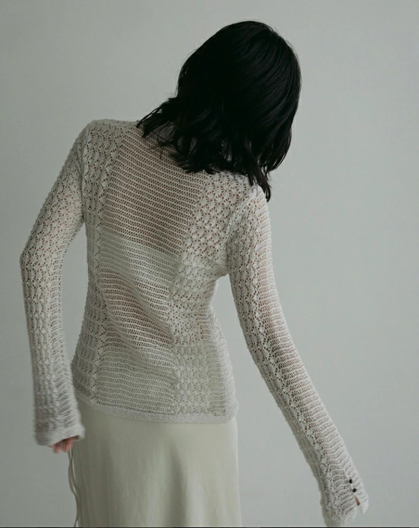 【即納】anuke アンヌーク anuke　Mix Knit Shirts ミックスニットシャツ 62510523 船曳ひろみ【2025】【SS】【2025春夏】【2025SS】【入荷】 即納】anuke アンヌーク anuke Mix Knit Shirts ミックスニットシャツ