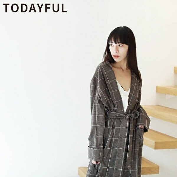 TODAYFUL トゥデイフル LIFEs ライフズ Brushed Check Gown ブラッシュ ...