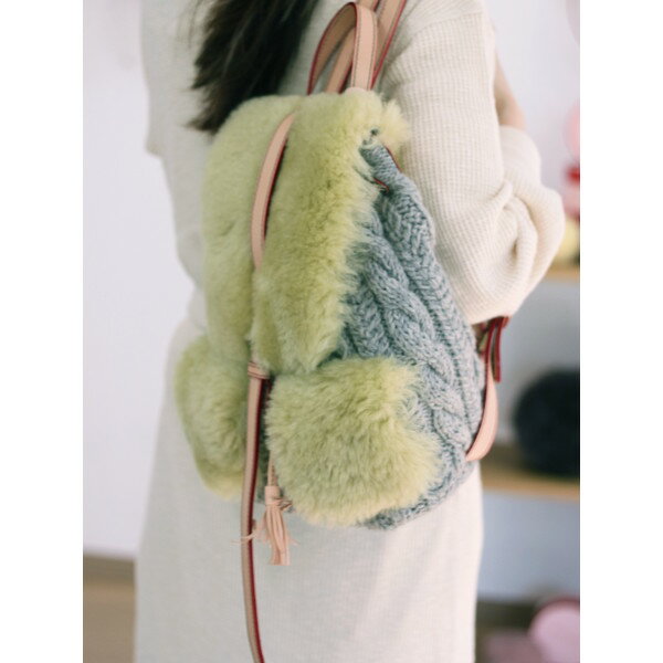 muku ムク NATURAL No.690 ムートン＆ケーブル編みリュック 【BAG】