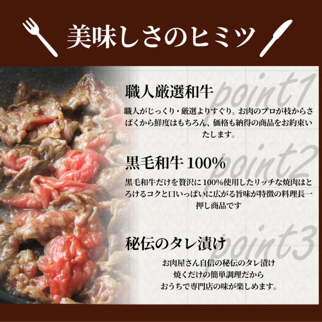 黒毛和牛 切り落とし 牛肉 焼肉 霜降り2.5kg（250g×10）和牛 肉 ギフト プレゼント 食品 お祝い  タレ漬け 送料無料 贈り物 贈答 祝い プレゼント お肉の しゃぶまる_6