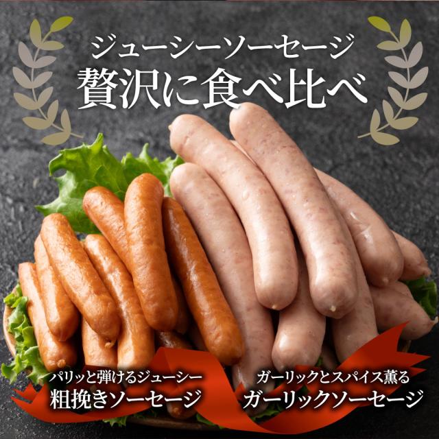 粗挽き ソーセージ 食べ比べ 3.2kg ソーセージ ウインナー 粗挽き 粗びき あらびき ポーク 豚 ガーリック 焼くだけ お弁当 アウトドア お家焼肉 送料無料 バーベキュー セット キャンプ キャンプ飯_3