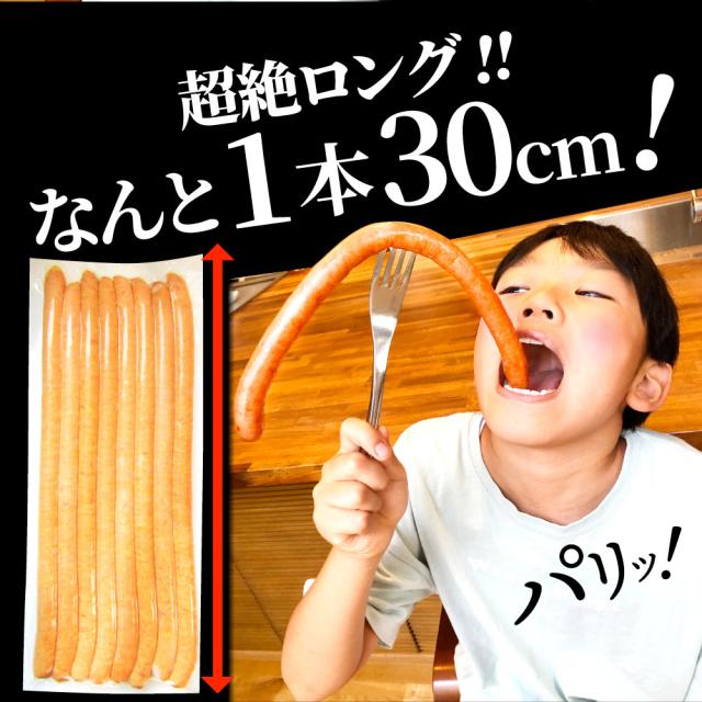 超ロング 粗挽きソーセージ 5kg（500g×10） ソーセージ ウインナー 粗挽き 粗びき あらびき 天然腸 ポーク 豚 焼肉セット 焼肉 焼くだけ お弁当 弁当 アウトドア お家焼肉 お試し レジャー バーベキュー 送料無料 ＊当日発送対象 お肉の しゃぶまる_3