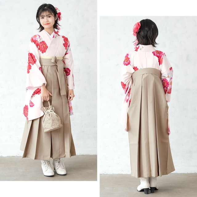 袴セット 卒業式 小学生 女の子 ジュニア 販売 薄ピンク系 赤 芙蓉