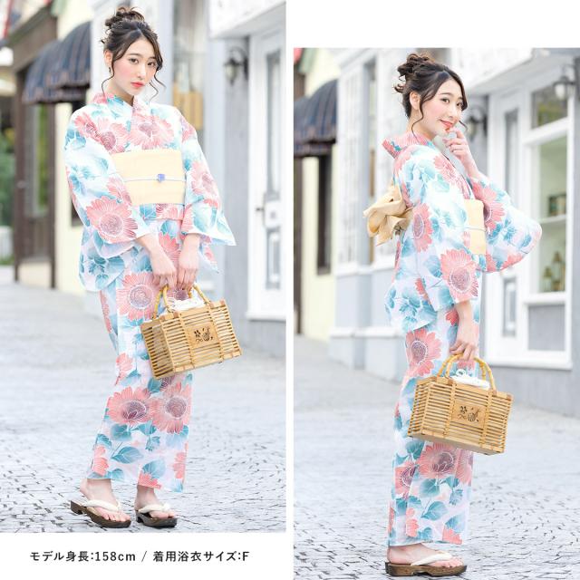 浴衣 レディース セット 浴衣セット 作り帯 大人 2026 2点セット（浴衣