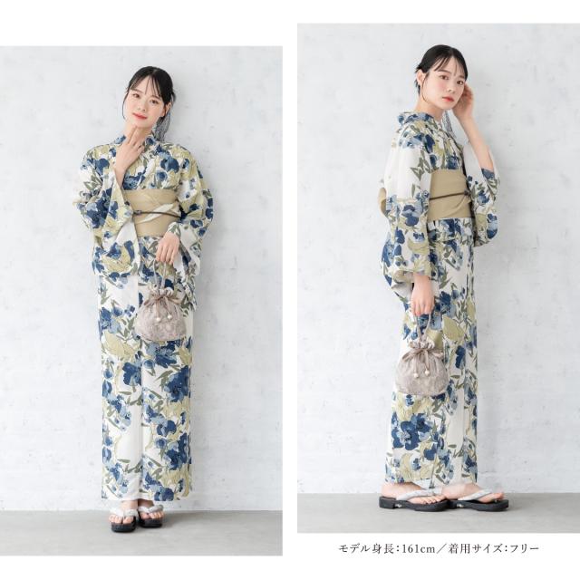 浴衣 セット レディース 浴衣セット 半幅帯 2024 大人 3点セット