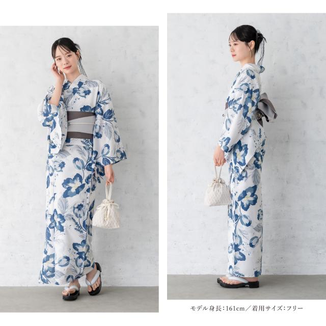 浴衣 セット レディース 浴衣セット 半幅帯 2024 大人 3点セット