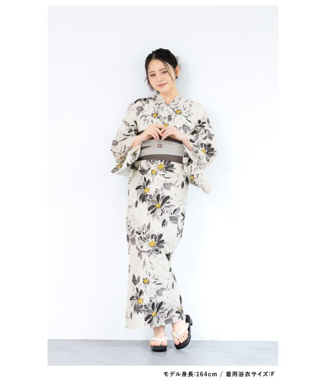 浴衣 セット レディース 浴衣セット 半幅帯 2024新作 大人 3点セット