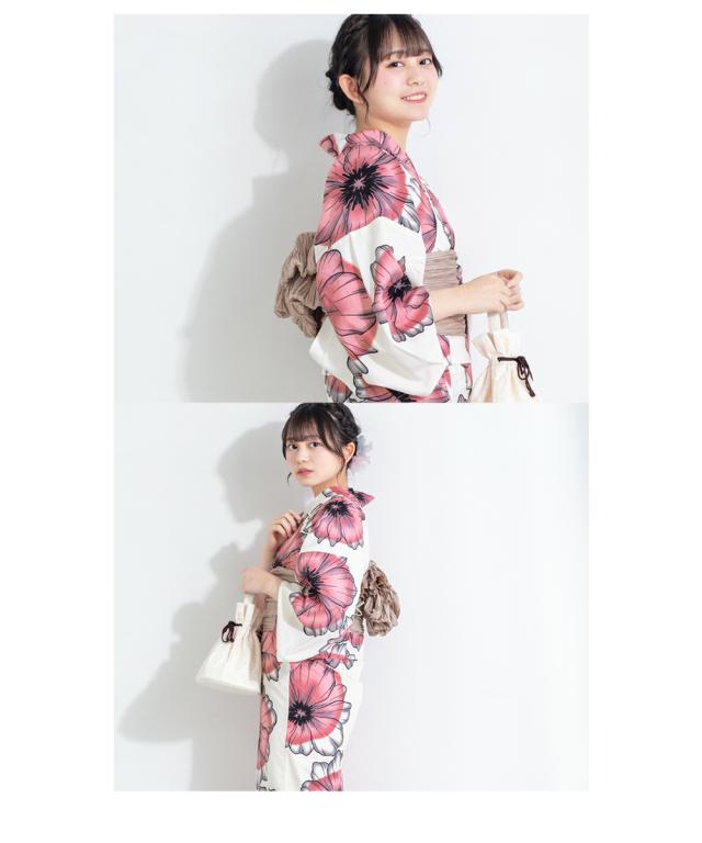 浴衣 セット レディース 浴衣セット 兵児帯 2024 大人 3点セット