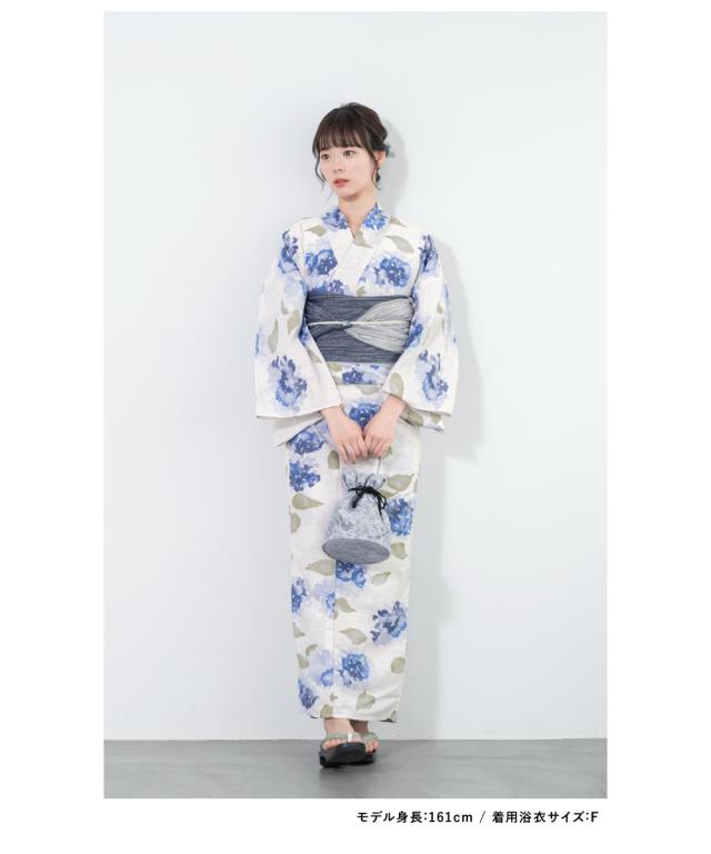 浴衣 セット レディース 浴衣セット 兵児帯 2024 大人 3点セット モダン 白 グレー 紫 ネイビー 花 ポリエステル SOUBIENオリジナル 吸水速乾 CoolPass Sサイズ フリーサイズ 送料無料 浴衣 セット レディース 浴衣セット 兵児帯 2024 大人 3点セット