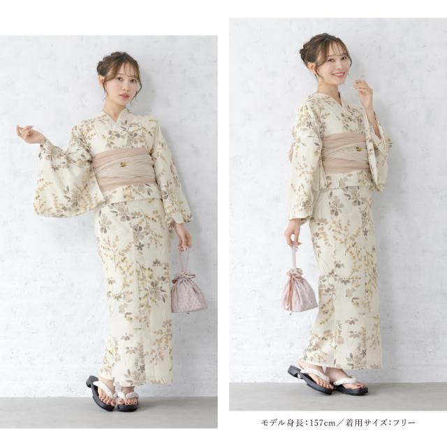 浴衣 セット レディース 浴衣セット 兵児帯 2024新作 大人 3点セット
