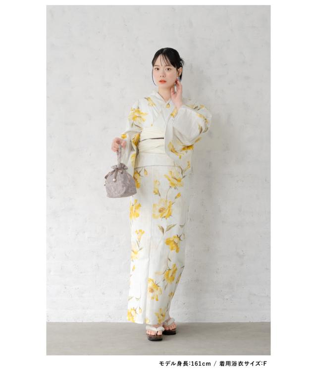 浴衣 セット レディース 浴衣セット 兵児帯 2024 大人 3点セット 白