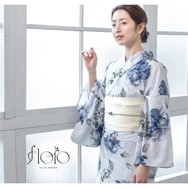 浴衣 セット レディース 浴衣セット 半幅帯 2025 floro 簡単 涼しい