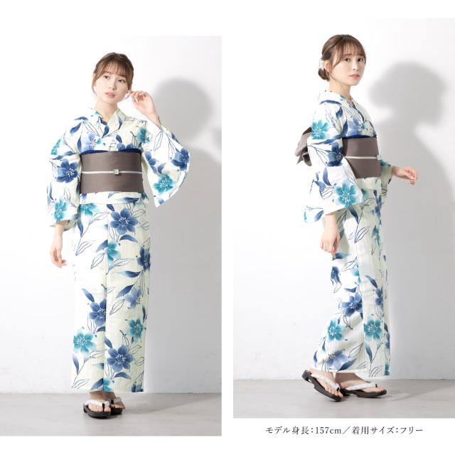浴衣 セット レディース 二部式 セパレート 浴衣セット 半幅帯 2025