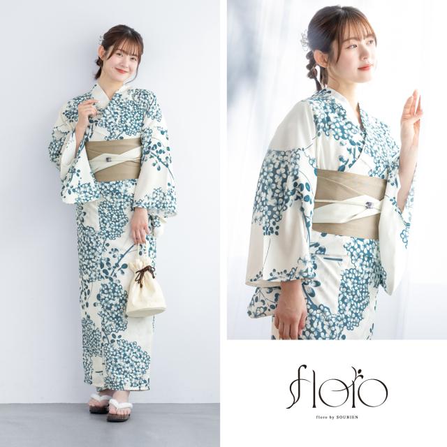 浴衣 セット レディース 浴衣セット 半幅帯 2025 floro 簡単 涼しい