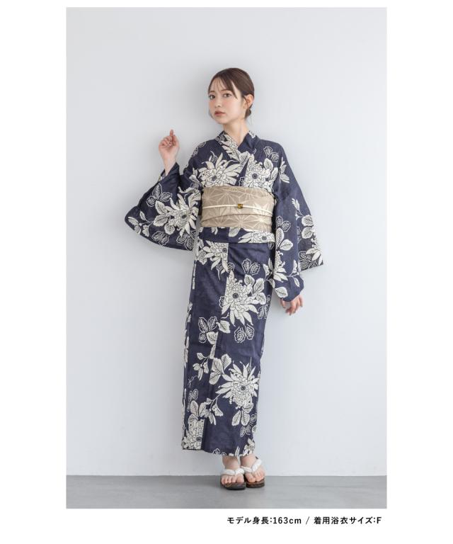 浴衣 セット レディース 浴衣セット 半幅帯 2025 3点セット 簡単