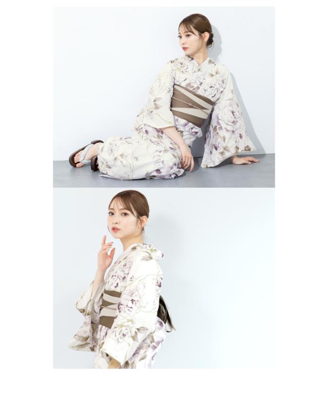 浴衣 セット レディース 浴衣セット 半幅帯 2025 3点セット 簡単