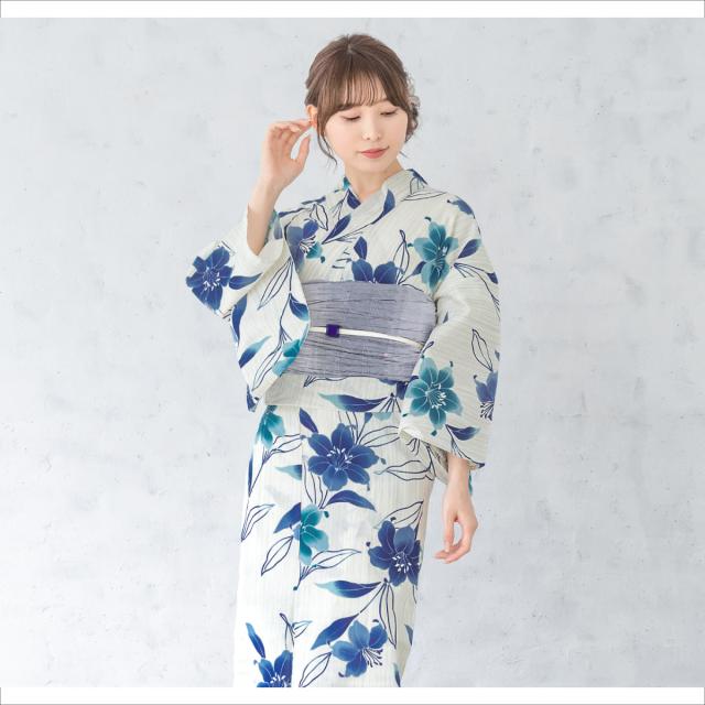 浴衣 セット レディース 二部式 セパレート 浴衣セット 兵児帯 2025 簡単 誰でも イージーケア 涼しい 吸水速乾 白 青 紺 花 大人 おしゃれ 可愛い 下駄 フリー 送料無料 浴衣 セット レディース 二部式 セパレート 浴衣セット 兵児帯 2025