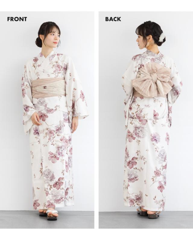 浴衣 セット 浴衣ワンピース レディース セパレート 浴衣セット 白