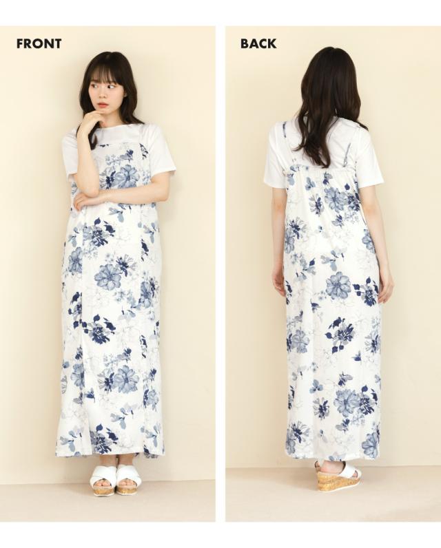 浴衣 セット 浴衣ワンピース レディース セパレート 浴衣セット 白 青