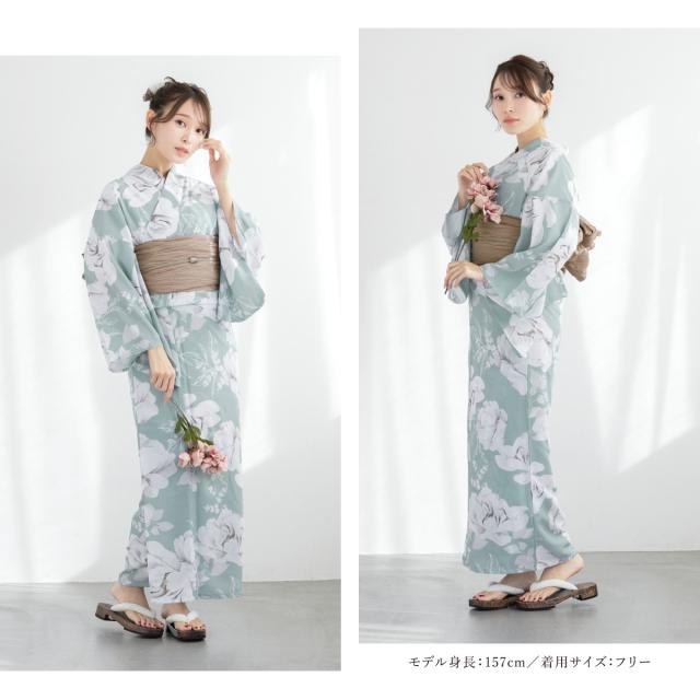 浴衣 セット レディース 浴衣セット 兵児帯 2025 floro 簡単 涼しい