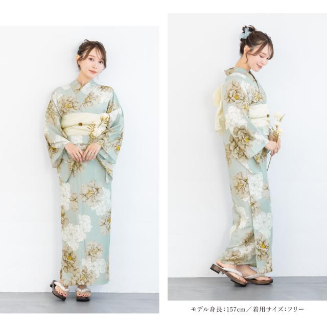 浴衣 セット レディース 浴衣セット 兵児帯 2025 floro 簡単 涼しい