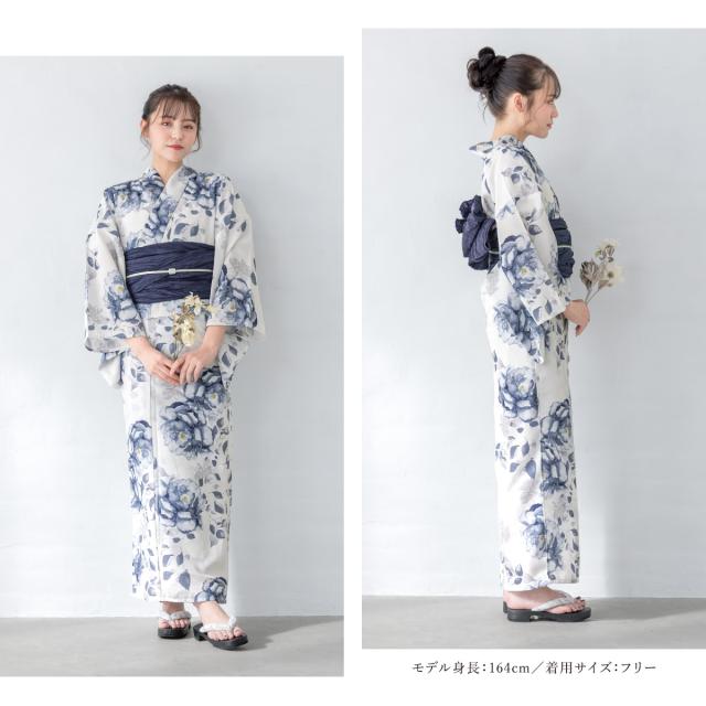 浴衣 セット レディース 浴衣セット 兵児帯 2025 floro 簡単 涼しい