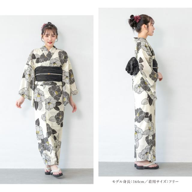 浴衣 セット レディース 浴衣セット 兵児帯 2025 floro 簡単 涼しい