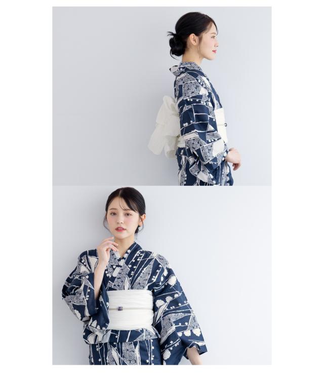 浴衣 セット レディース 浴衣セット 兵児帯 2025 3点セット 簡単