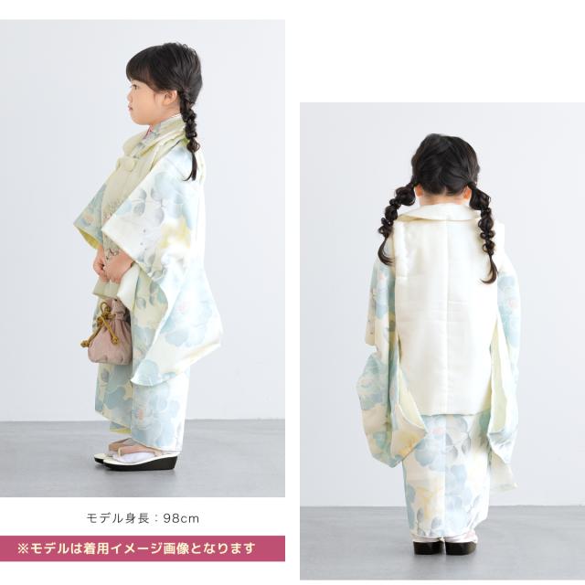 七五三 着物 3歳 女の子 2026 着物セット 被布 襦袢 草履 巾着 菊 牡丹