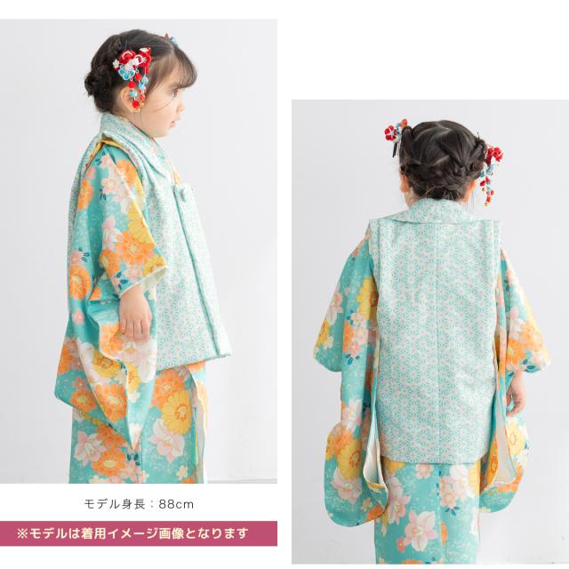 被布着物セット 七五三 三歳 女の子 着物 被布 販売 被布コート 襦袢