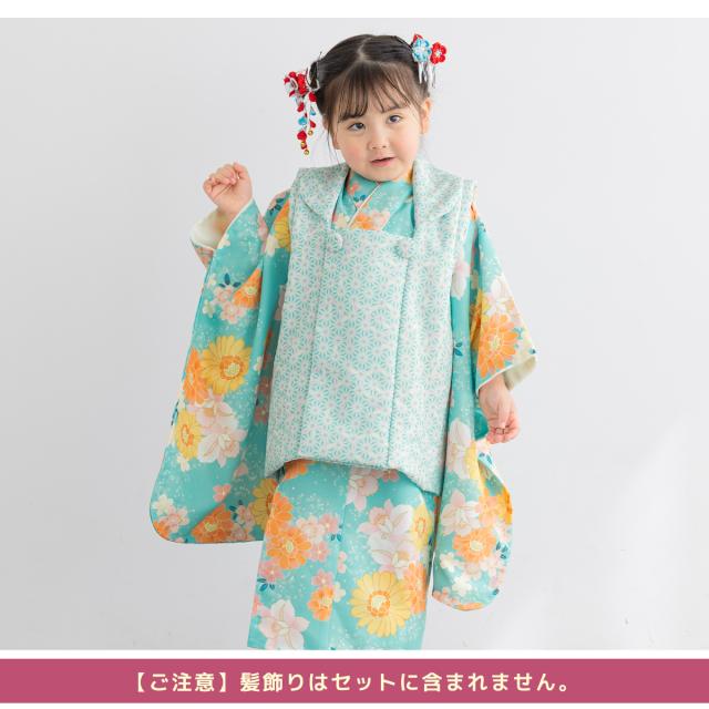 被布着物セット 七五三 三歳 女の子 着物 被布 販売 被布コート 襦袢
