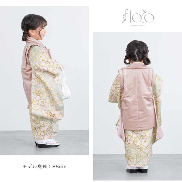予約】七五三 着物 3歳 レトロ 被布 2025新作 販売 女の子 三歳 着物