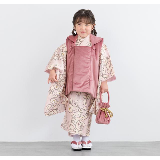 k*k様 七五三 3歳 女の子 着物 被布　セット 襦袢 草履 髪飾り k*k様 七五三 3歳 女の子 着物 被布 セット 襦袢 草履 髪飾り 七五三