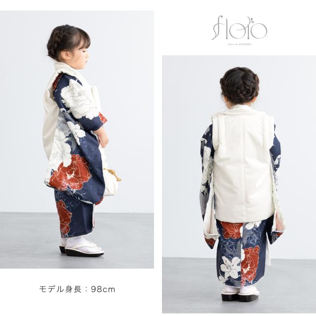 七五三 着物 3歳 レトロ 被布 2025新作 販売 女の子 三歳 着物セット