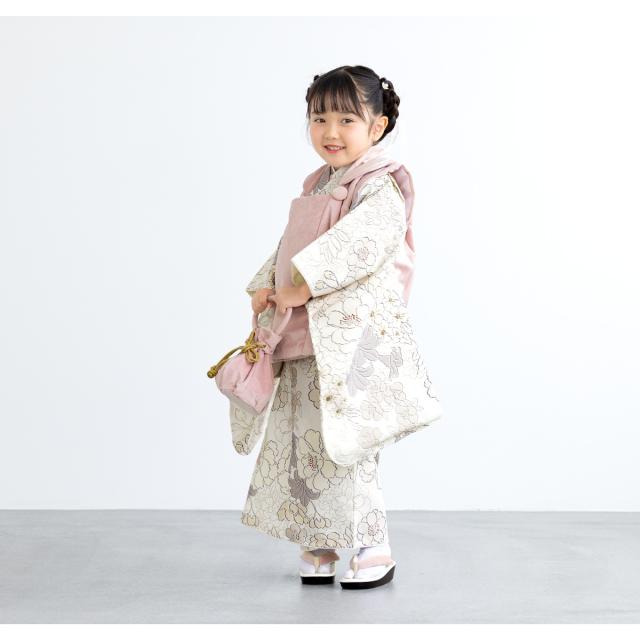 七五三 着物 3歳 レトロ 被布 販売 女の子 三歳 着物セット 被布コート