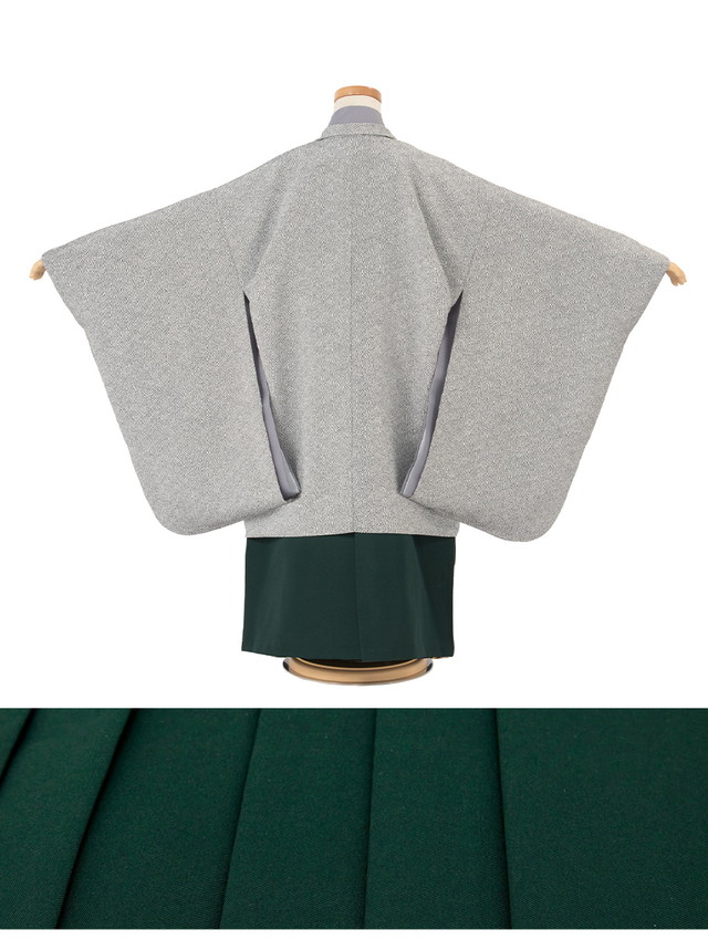 七五三 着物 3歳 販売 三歳 着物 男の子 袴 江戸小紋柄 黒系 グレー系 灰色系 緑 鮫小紋 無地 レトロ モダン 和服 和装 子供 送料無料