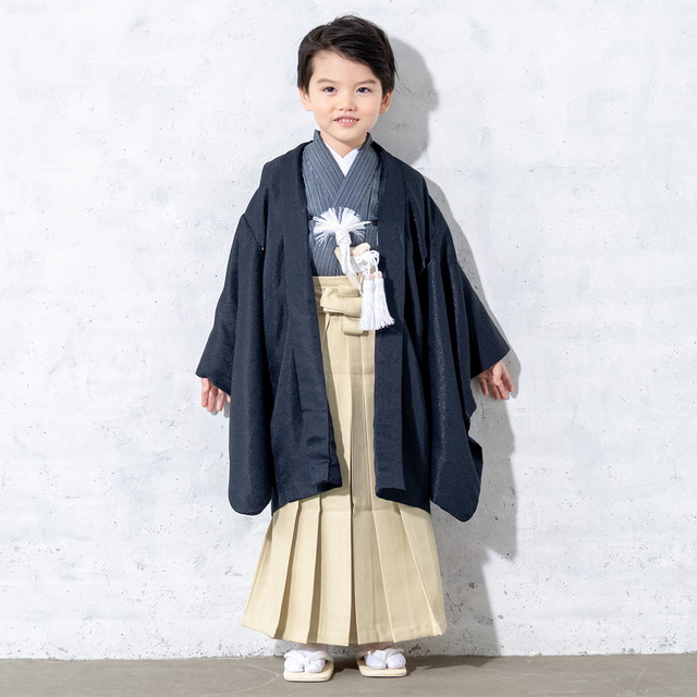 七五三 着物 5歳 販売 五歳 着物 男の子 袴 紺色系 黒 青 ベージュ系