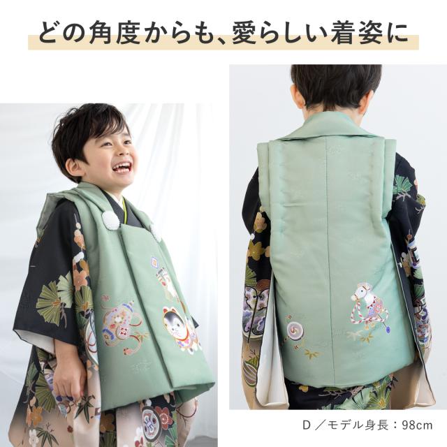 七五三 着物 被布コート セット 3歳 男の子 2025新作 モダン 和柄