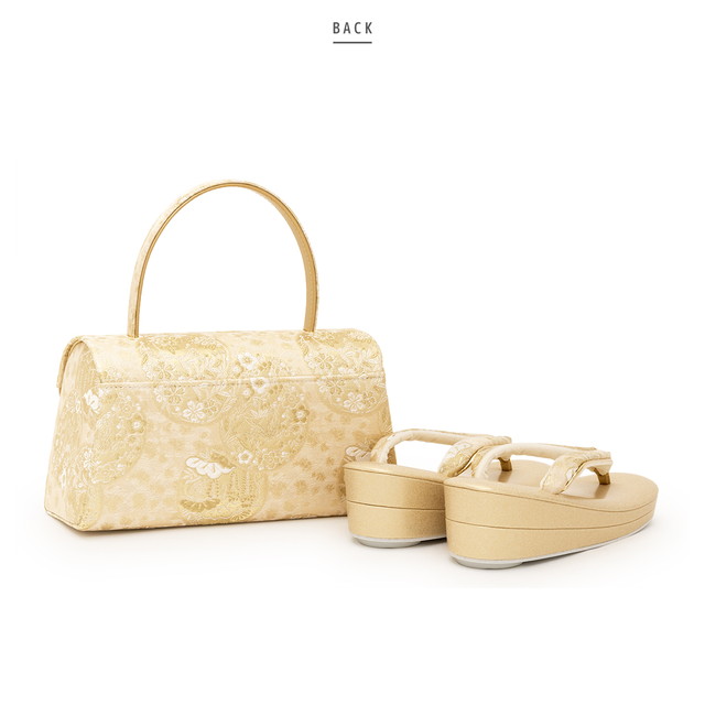 草履バッグセット 留袖用 訪問着用 礼装 フォーマル 佐賀錦 金色