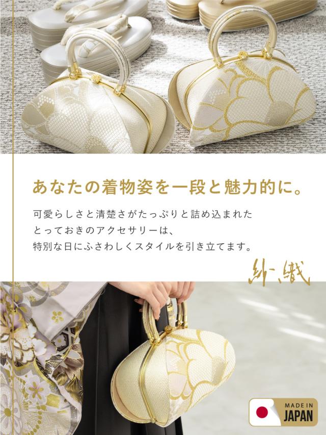 草履バッグセット 成人式 卒業式 撥水加工 抗菌 消臭 ゴールド