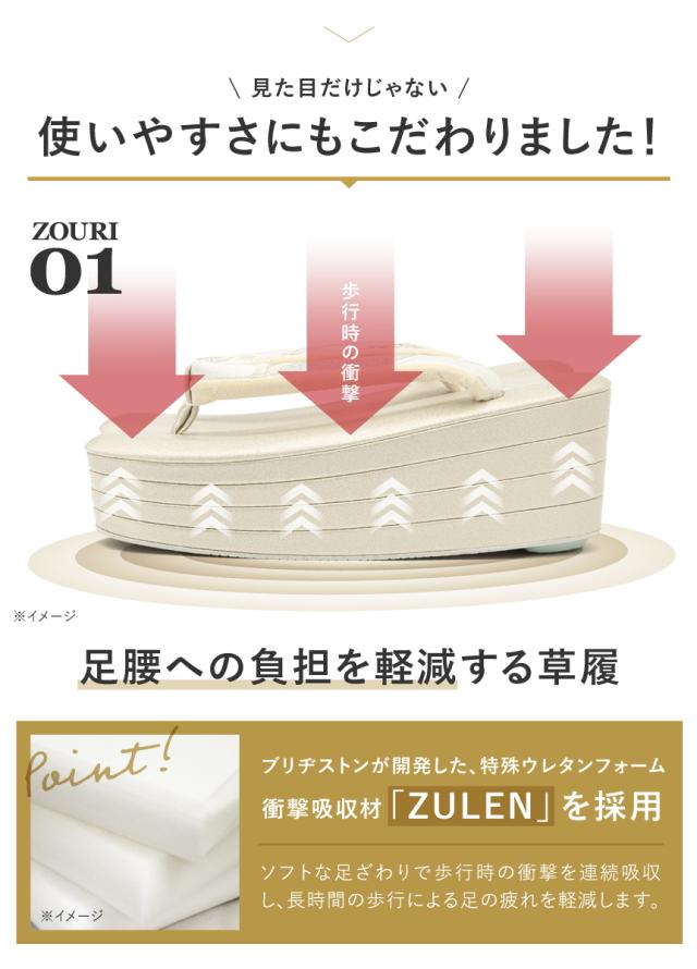 草履バッグセット 成人式 卒業式 撥水加工 抗菌 消臭 金 銀 波紋 正絹 四枚芯 紗織 レディース フリーサイズ 送料無料_3