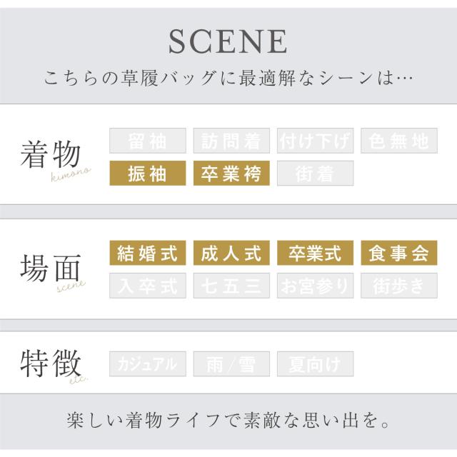 草履バッグセット 振袖用 袴姿 草履 バッグ 2点セット レディース 白