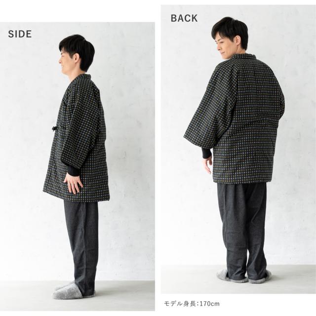 半纏 メンズ はんてん 綿入り 紳士 ちゃんちゃんこ 冬 あったか 男性