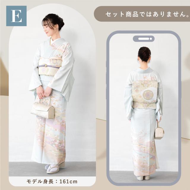 訪問着 単品 礼装 グレー 青 緑 ベージュ くすみカラー 桜 菊 松 橘 販売 購入 お宮参り 結婚式 卒業式 入学式 仕立て上がり 送料無料_3