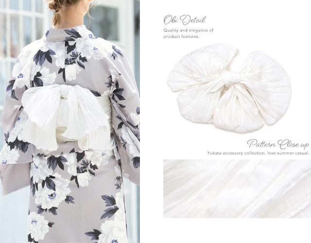 浴衣セット レディース 浴衣セット 兵児帯 大人 2点セット（浴衣/帯