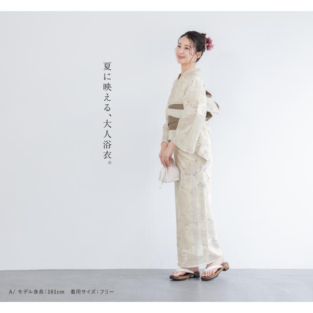 浴衣 セット レディース 浴衣セット 半幅帯 2024新作 大人 2点セット