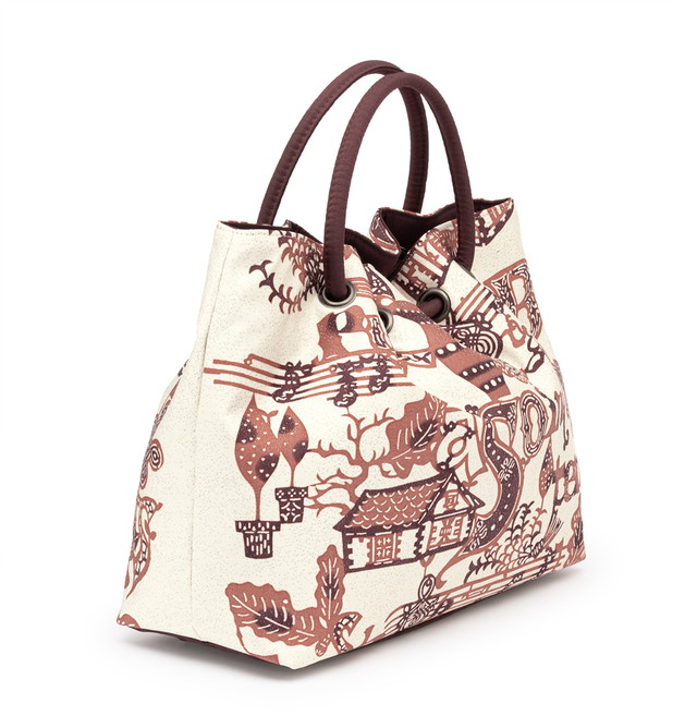 着物 バッグ レディース 栗山吉三郎 紅型 紅型染め ベージュ 緑 ピンク 朱色 百合 花 正絹 ラメ 西陣織 和洋兼用 鞄 バック 日本製 送料無料 着物 バッグ レディース 栗山吉三郎 和染紅型 紅型染め ベージュ