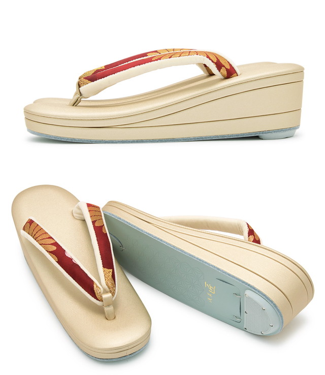 きもの館 創美苑 草履バッグセット 成人式 振袖用西陣帯地 正絹 3枚芯